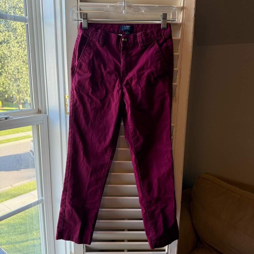 Crown & Ivy Kids Maroon Pants
